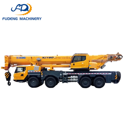 Limited Offer Reliable Used 80Ton Truck Crane with Telescopic Boom Truck Crane for Shipyard