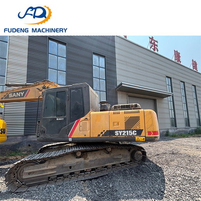 High Quality Affordable  Used 200HP Capacity SANY 215 Excavator for Earthmoving Projects