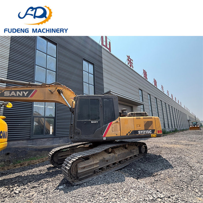 High Quality Affordable  Used 200HP Capacity SANY 215 Excavator for Earthmoving Projects