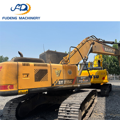 High Quality Affordable  Used 200HP Capacity SANY 215 Excavator for Earthmoving Projects