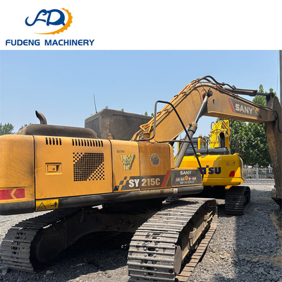 High Quality Affordable  Used 200HP Capacity SANY 215 Excavator for Earthmoving Projects