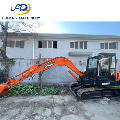 Exclusive Offer Professional Used Crawler DOOSAN DH55 12Ton 0.5m³ Bucket Excavator for Utility Work