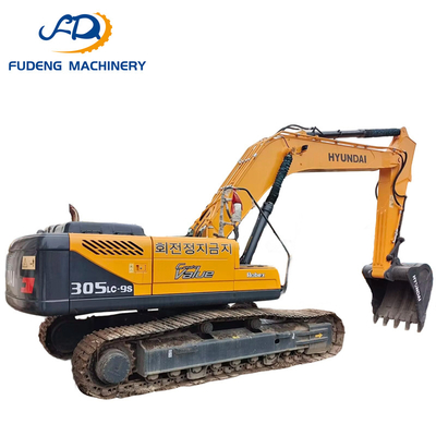 High Quality Original Used 30 Ton Hyundai 305LC-9S Lengthened Widened Crawler Hydraulic Excavator for Mining