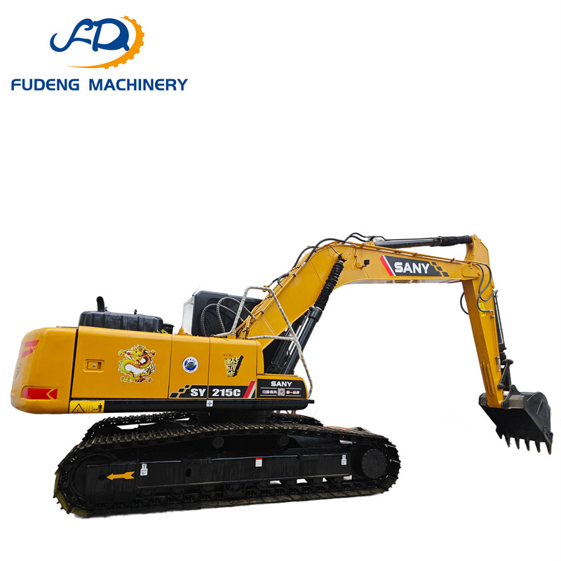 Premium Quality Used  SANY 215C Excavator with Crawler Excavator for Road Construction